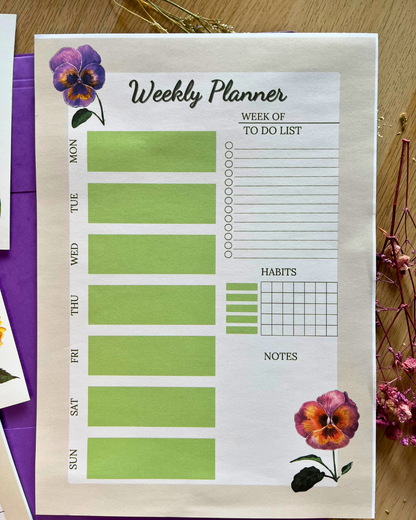 Organization Set - Pansies