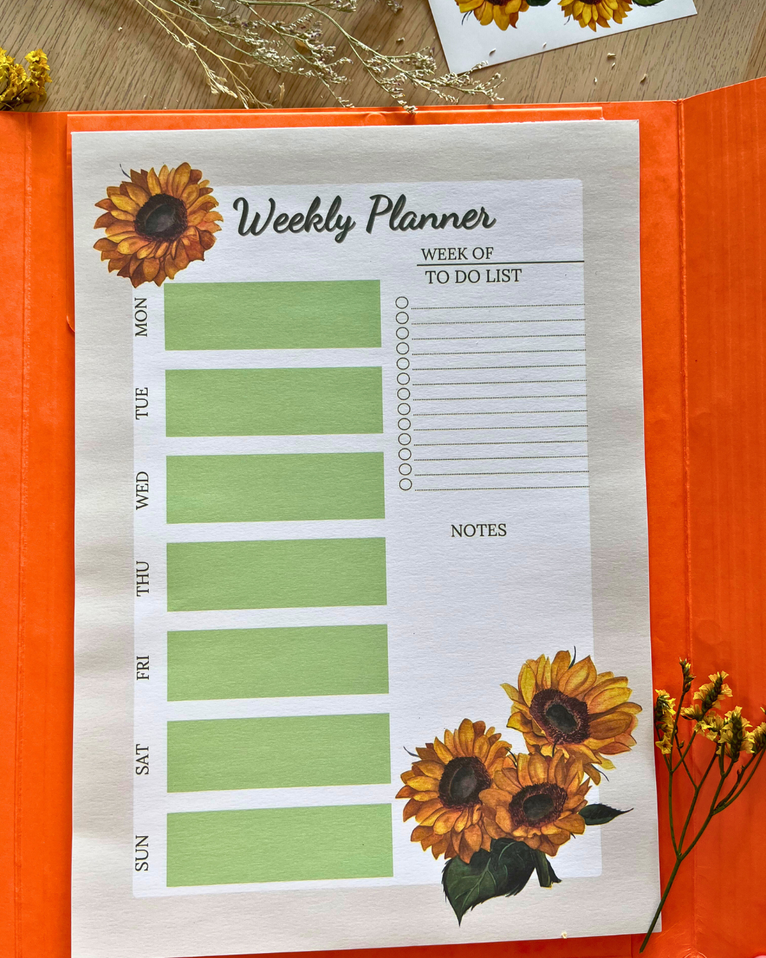 Organization Set - Sunflowers