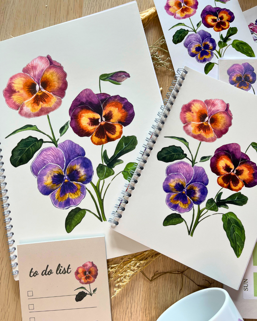 Student Set - Pansies