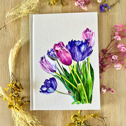 Hardcover Notebook (A5) – Tulips