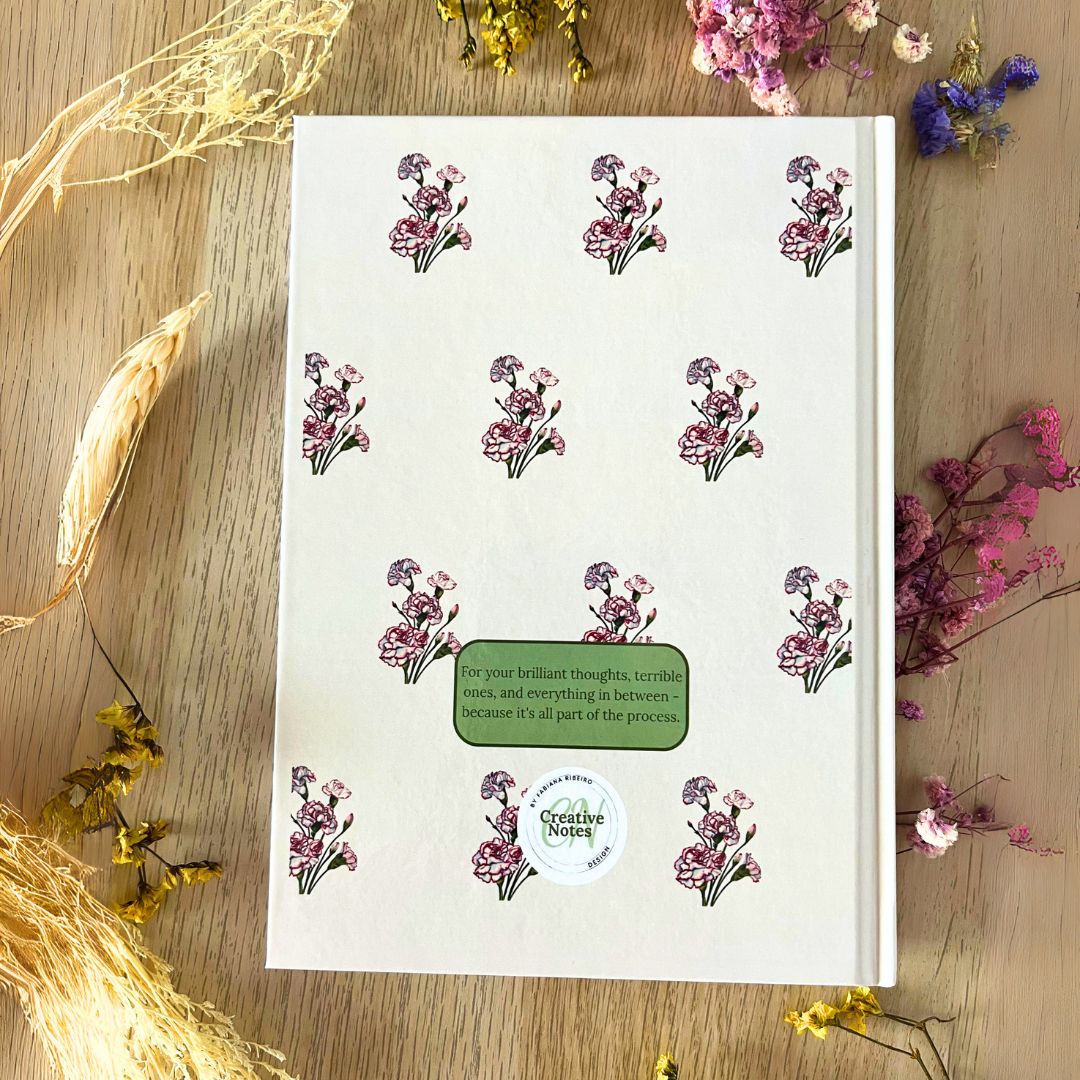 Hardcover Notebook (A5) – Carnations