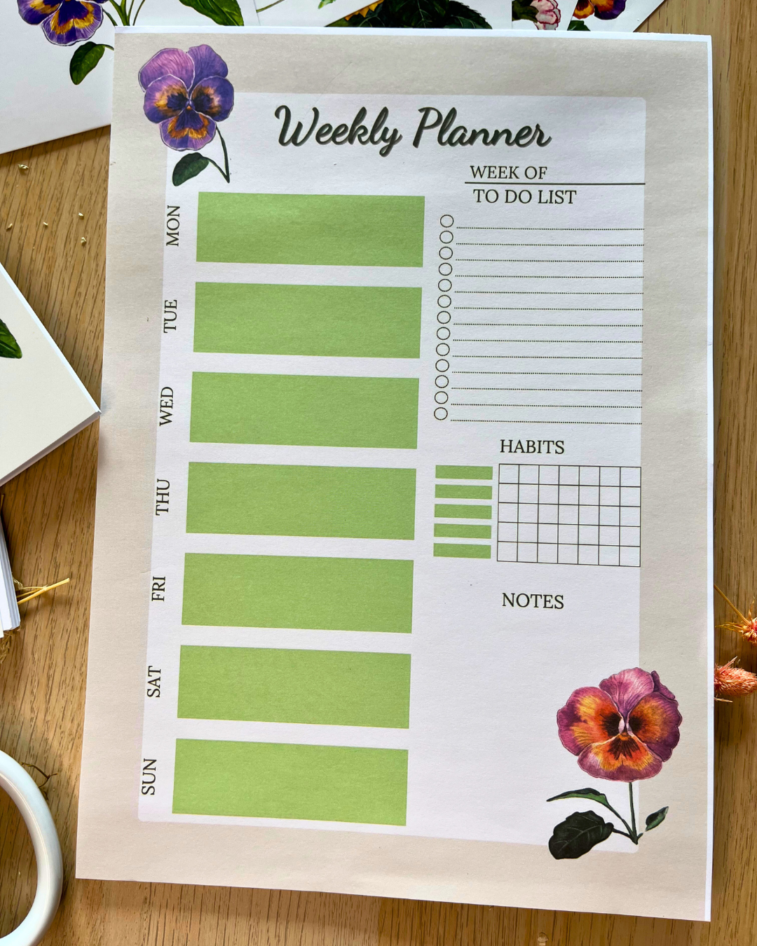 Student Set - Pansies