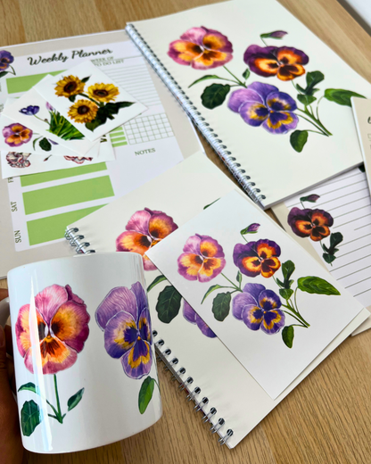 Student Set - Pansies