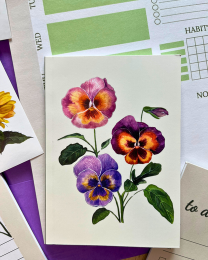 Organization Set - Pansies